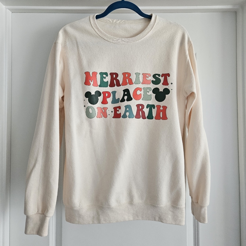 Disney Merriest Place On Earth Sweatshirt